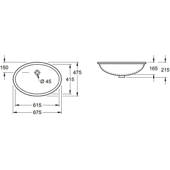 Раковина Villeroy&Boch Evana 614400R1