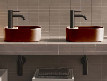 Раковина накладная Cielo Les Petites LPLAO NI 33 см коричневый