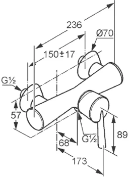 Смеситель для душа Kludi Kido. 397140575