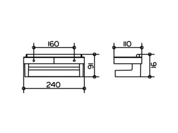 Корзинка для душа Keuco Moll 12759010000 со встроенным стеклоочистителем, хром\белый