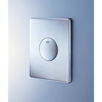 Панель смыва для унитаза GROHE Skate 1 режим смыва, нержавеющая сталь 38672SD0