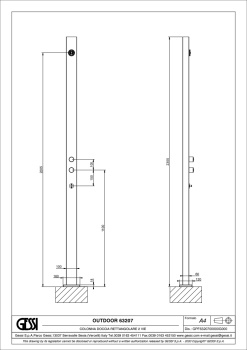 Душевая стойка Gessi Outdoor 63207.299 Matte Black