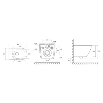 Унитаз подвесной Tecespring K 9700997 TECEspring
