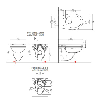 Унитаз подвесной Devon&Devon Rose IBWCSRO белый