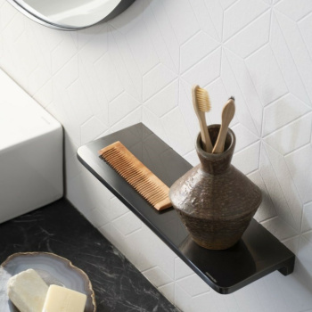 Полка Ramonsoler для душевых принадлежностей черная ESTA01NM