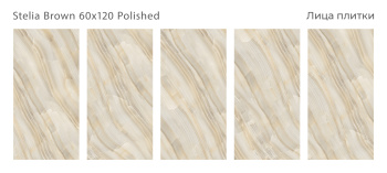 Плитка Staro Palacio Stelia Brown 60x120 Polished м2