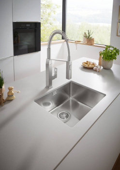 Мойка GROHE из нержавеющей стали, 1 чаша, монтаж под столешницу K700U 60-S 54,4/44,4 1.0 31574SD0