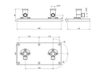 Встроенная часть смесителя Fima Carlo Frattini WELLNESS F2302