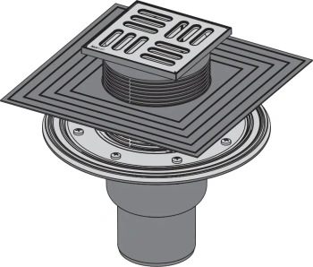 Трап для душа Alcaplast APV2324 с решеткой хром