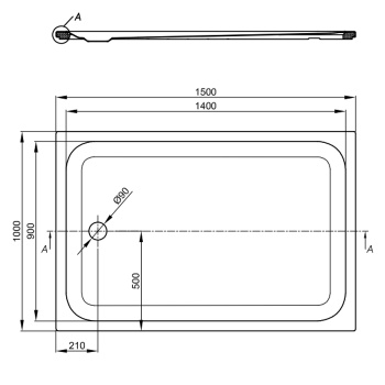 Душевой поддон Bette 150х100 см 5944-000