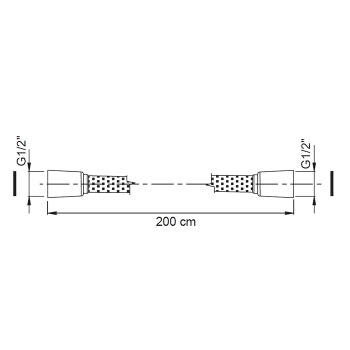 Шланг для душа Fima Carlo Frattini Wellness 2000, хром F2128/200CR