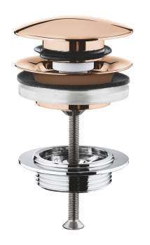 Донный клапан для раковины GROHE, теплый закат глянец 65807DA0
