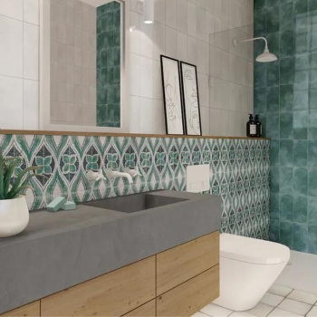 Керамическая плитка Mainzu Riviera Turquoise 15x30 см PT03318