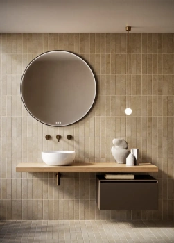 Раковина Ø42 h16 Catalano Sfera накладная Tortora satinato 0523430032