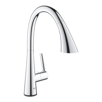 Сенсорный однорычажный смеситель для мойки, GROHE Zedra Touch, хром, 30219002
