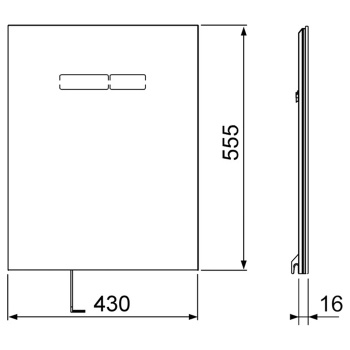 Нижняя панель для установки унитаза TECE Tecelux 9650108