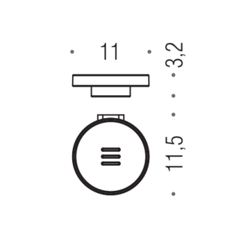 Мыльница подвесная Colombo Mini чёрный матовый/матовое стекло B4001.NM-VAN