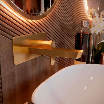 Смеситель для раковины Ramonsoler Alexia встраиваемый золото 3620OC