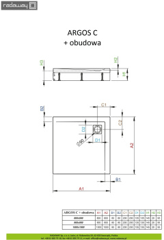 Наконечник к панели для поддона Radaway Argos 003-019000101 левая