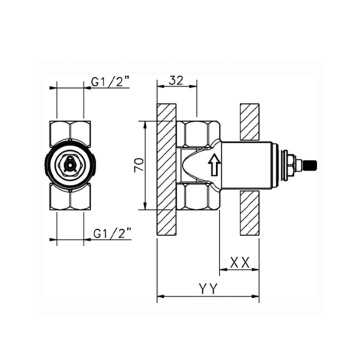 Внутренняя часть для смесителя Cisal Roadster Accent ZA00334004