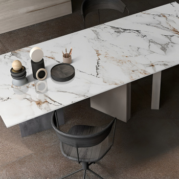 Керамогранит Motto 15mm Arabescato Gold Glossy 80x240 см N100143