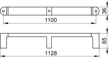 Поручень Keuco Elegance 31601011100 хром