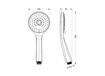 Душевая лейка Jorger Valencia 649.13.395.000 хром