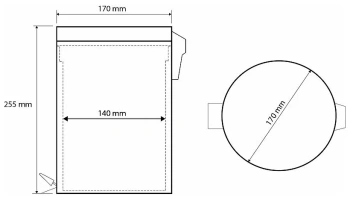 Ведро для мусора Bemeta Hotel 104315022 хром