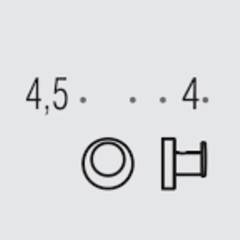 Крючок подвесной Colombo Plus графит матовый W4917.GM