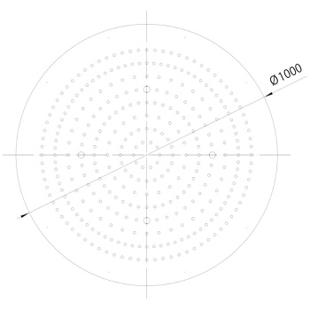 BOSSINI DREAM-XL OK Верхний душ Ø 1000 мм, цвет: хром WI0377.030