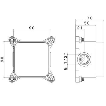 Встраиваемая часть для раковины Newform, 27819.00.000