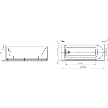 Экран для ванны Jacob Delafon E6D372RU-00
