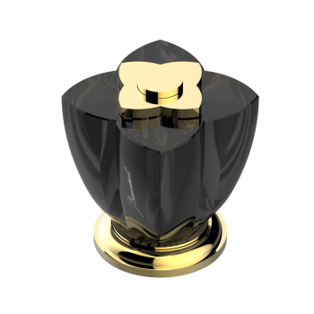 Вентиль смесителя для раковины THG Petale De Cristal Noir U6D-F01-35 полированное золото