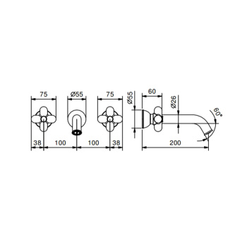 Смеситель для раковины Fantini I Balocchi 60 29 0511B белый