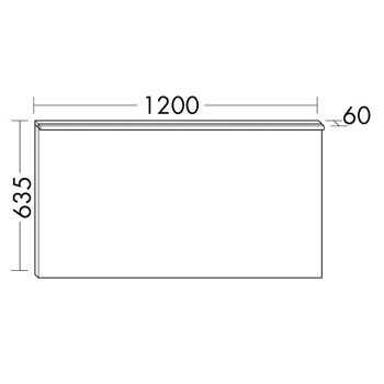 Burgbad Eqio Зеркало с подсветкой 4250K, 1200х635 мм, корпус alu-optik SIDL120