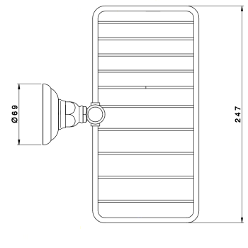 Мыльница подвесная Nicolazzi Accessori tuscan brass живой 1493TB