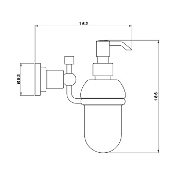 Дозатор Nicolazzi  жидкого мыла 1489CR27