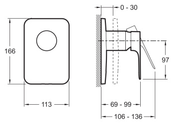 Смеситель Jacob Delafon Aleo+ E98706-CP