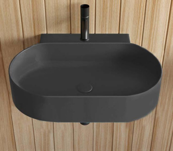 Раковина подвесная Cielo Mare MRLS60 BA 60 см черный