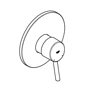 Смеситель для душа GROHE Concetto внешняя и встраиваемая части, хром 32213001