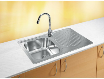 Кухонная мойка Alveus Elegant 30 1126349, в комплекте с сифоном