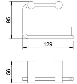 Держатель туалетной бумаги Nofer ROMA матовый 16805.S