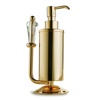 3SC Boheme Дозатор для жидкого мыла, настольный, цвет: золото 24к. Lucido BO01DAGD