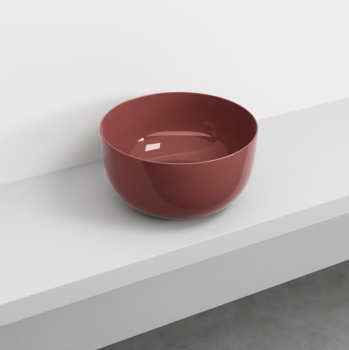 Раковина накладная Cielo Era BAERA CO 45 см красный