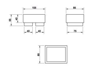 Мыльница Gessi Rettangolo 20826.099 Black Xl