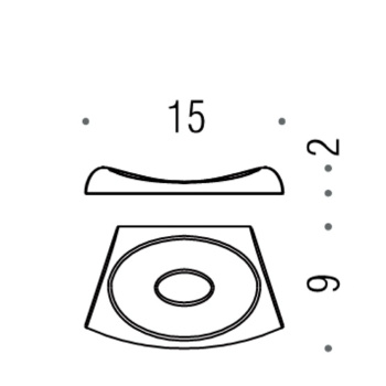 Мыльница Colombo Land настольная, хром B2840.CR