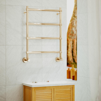 Полотенцесушитель водяной Margaroli Sole 4424704ORB 72x54 бронза