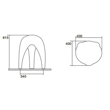 Статуэтка декоративная из керамики для ванной комнаты Kerasan Artwork MOSCARDINO, белый 470201