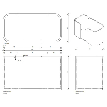 Держатель для бумажных полотенец Decor Walther Stone WPTB подвесной, белый/сталь матовая 974255
