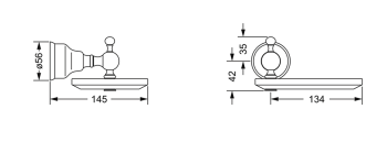 Мыльница Jorger Delphi 109.00.007.000 chrome